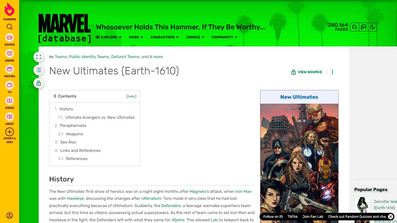 New Ultimates (Earth-1610) | Marvel Database | Fandom