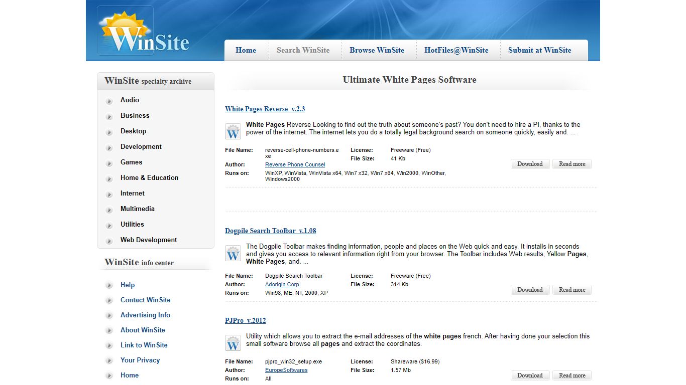 Ultimate White Pages Software - Free Download Ultimate White Pages